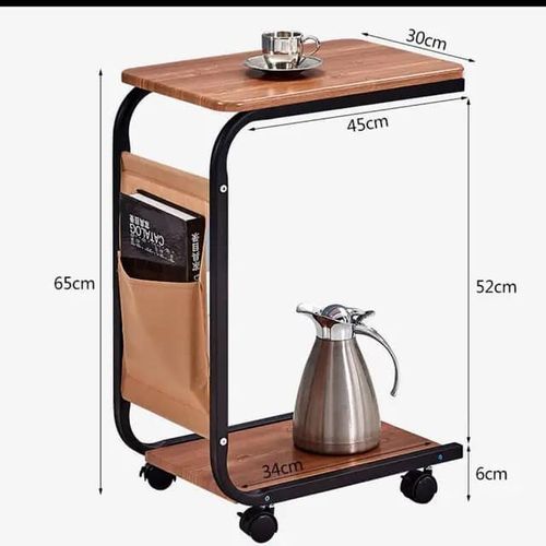 Table basse moderne en forme de rectangle - bois